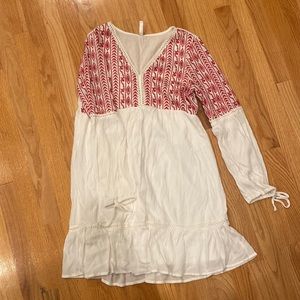 White and red target sundress